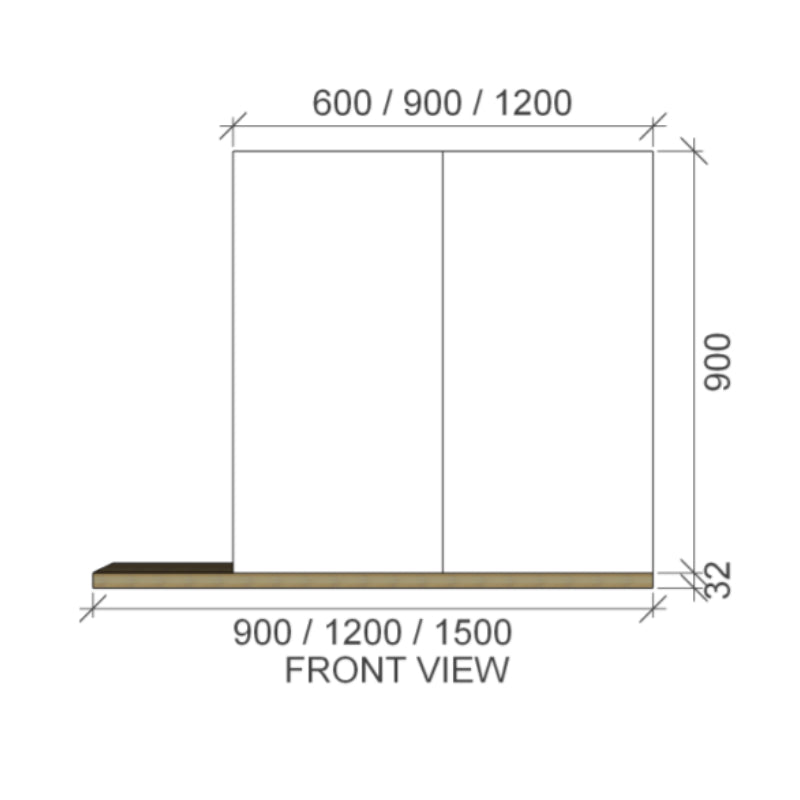 Rifco Maui Mirror Cabinet - Double Door