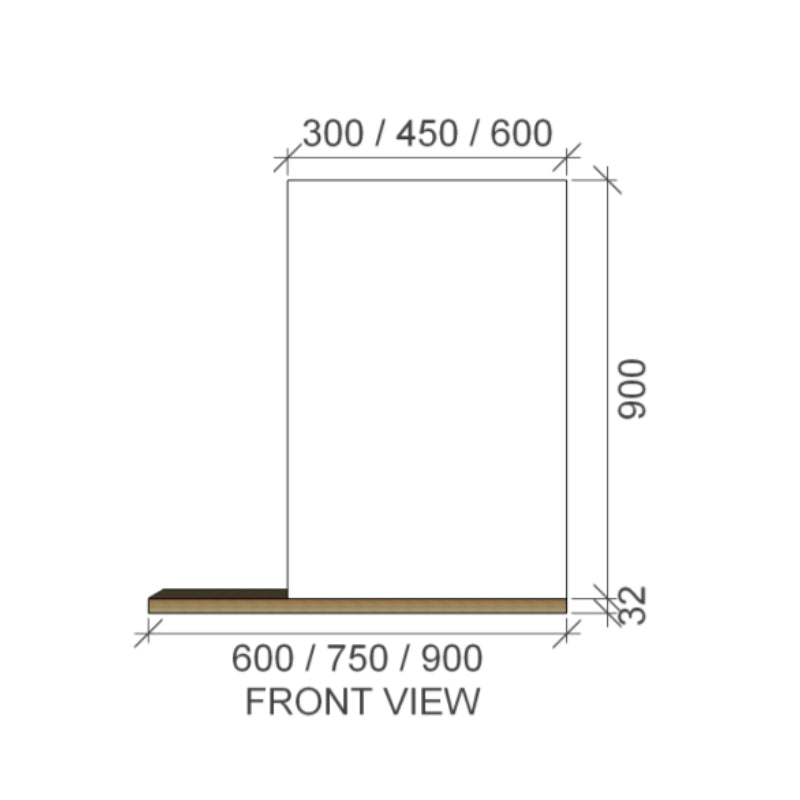 Rifco Maui Mirror Cabinet - Single Door