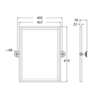 Turner Hastings Mayer Pivot Rectangle Mirror