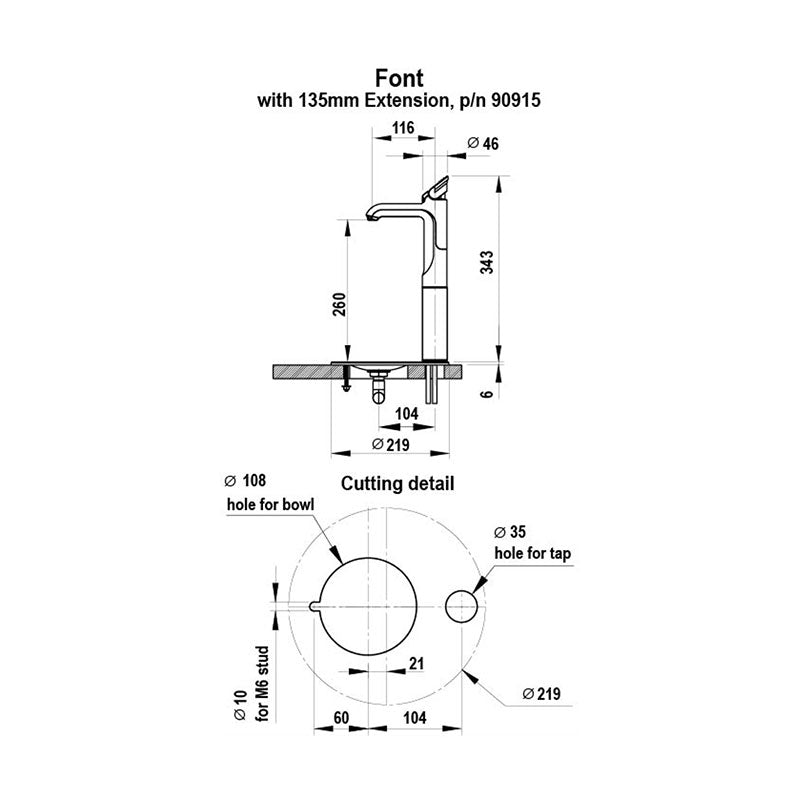 Zip HydroTap Miniboil Boiling & Ambient Classic Tap Chrome MB1716Z00 Specification