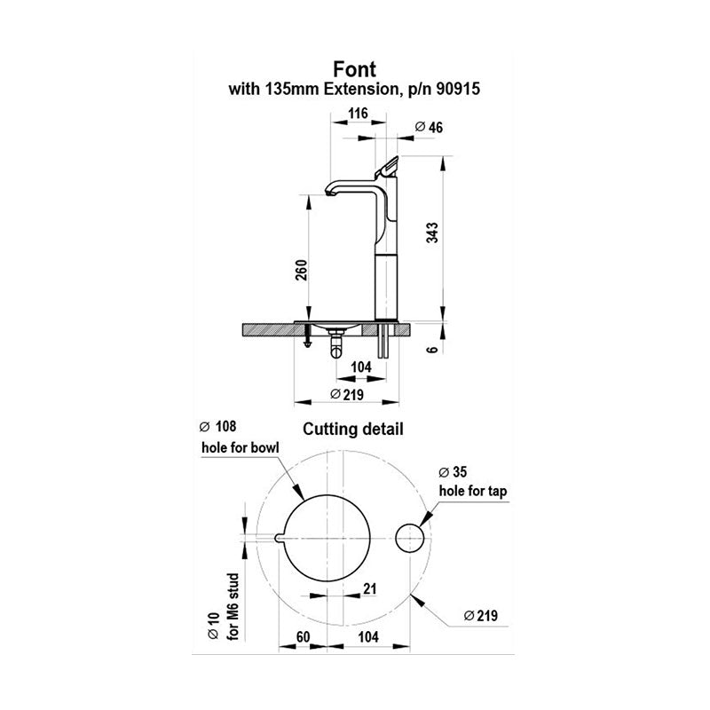 Zip HydroTap Miniboil Boiling Classic Tap Chrome MB1717Z00 Specification