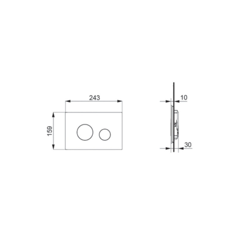 TOTO Flush Panel ABS Specification