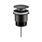 Universal 32/40mm Two Piece Mushroom Brass Pop-up Waste - Matte Black