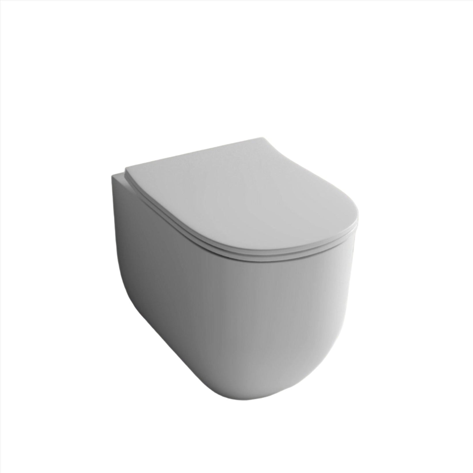 Studio Bagno Milady Wall Faced Toilet Including OLI 74 (Mechanical) Cistern Package & Matte White Button - MIL002 + 601602/MC + OL0659042