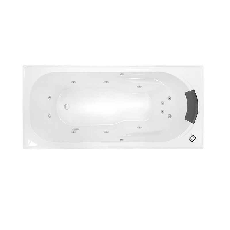 Decina Modena 1650mm Contour Acrylic Spa Bath - Gloss White