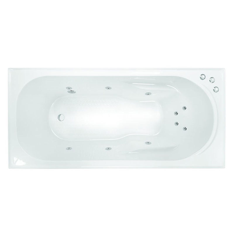 Decina Modena 1520mm Acrylic Santai Spa Bath - Gloss White - MO1510SAN10JW