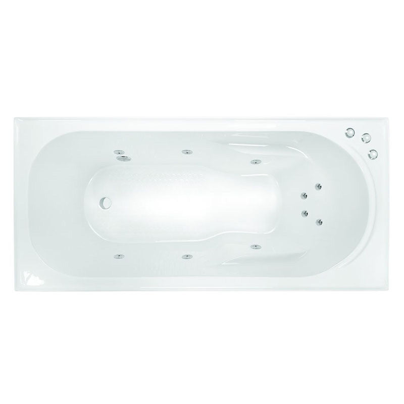Decina Modena 1520mm Acrylic Santai Spa Bath - Gloss White