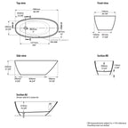 Victoria + Albert Mozzano 2 1685 Freestanding Bath specifications