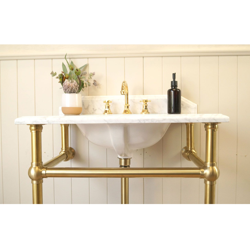 Turner Hastings Mayer Washstand 75x55 with Carrara Marble Top