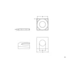 Master Rail Mini Square Cover Plate Chrome (Pair) specifications 
