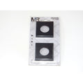 Master Rail Mini Square Cover Plate Matt Black (Pair)