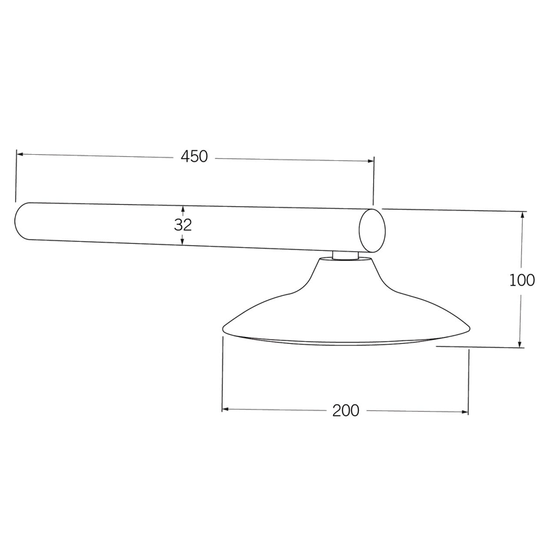 Sussex Monsoon Horizontal Shower with 450mm Rose