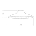 Sussex MONSOON Shower Rose SS 316 - Stainless Steel 