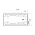 Caroma Maxton 1525 Bath - Specification