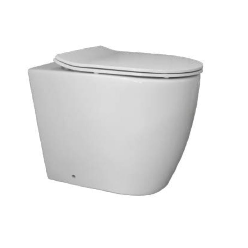 Turner Hastings Narva Rimless Floor Mounted Pan with Soft Close Quick Release Thin Seat