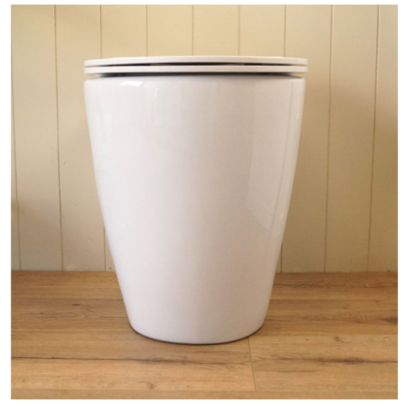 Turner Hastings Narva Rimless Floor Mounted Pan with Soft Close Quick Release Thin Seat