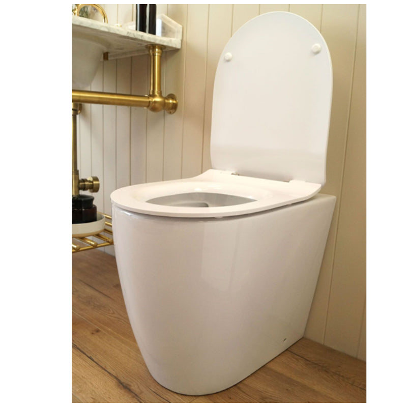 Turner Hastings Narva Rimless Floor Mounted Pan with Soft Close Quick Release Thin Seat