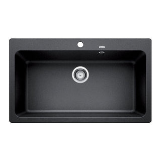 Blanco Anthracite Single Extra Large Bowl Inset with Overflow and Tap Ledge