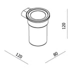 Parisi Ellisse Tumbler Holder - Chrome - NE010