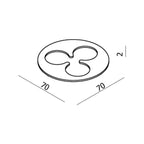 Parisi Ellisse Optional Toothbrush Cover - Chrome - NE03C