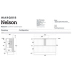 Marquis Nelson 4 Freestanding Vanity - 1200mm  Specification