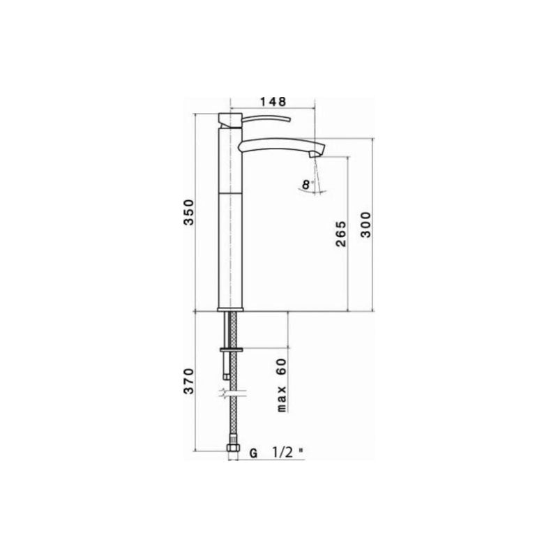 Newform EL-X High Basin Mixer Spec