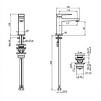 Fima Next Basin Mixer Matt Black 138mm specifications