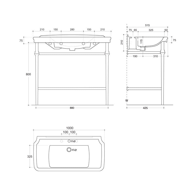 Studio Bagno Nova Console Spec