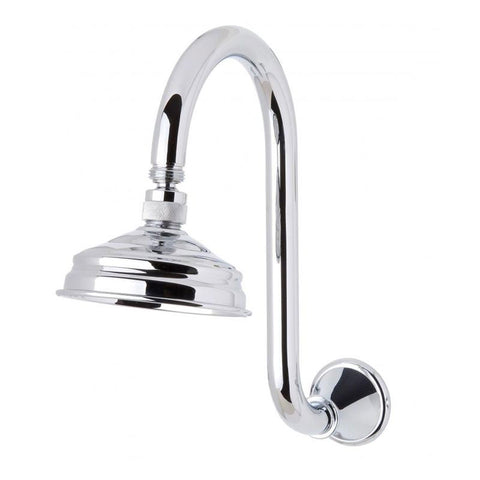 Phoenix Nostalgia Vintage Shower Arm & Rose - Chrome