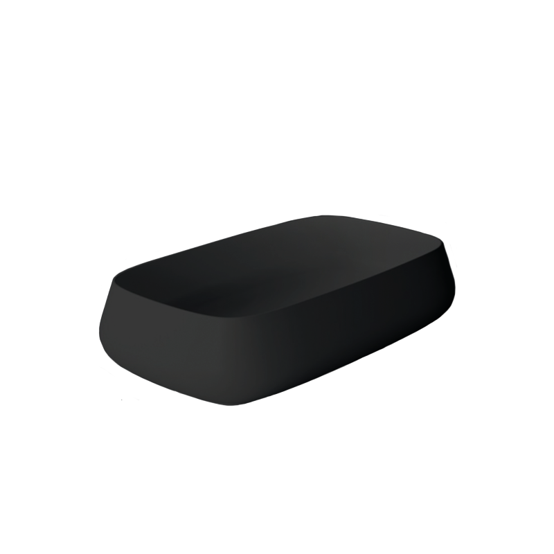 Studio Bagno Nur 60 Bench Basin - Matte Black - NUR60/MB