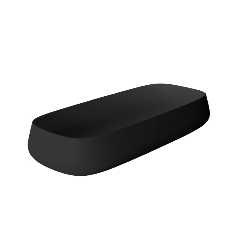 Studio Bagno Nur 80 Bench Basin - Matte Black - NUR80/MB