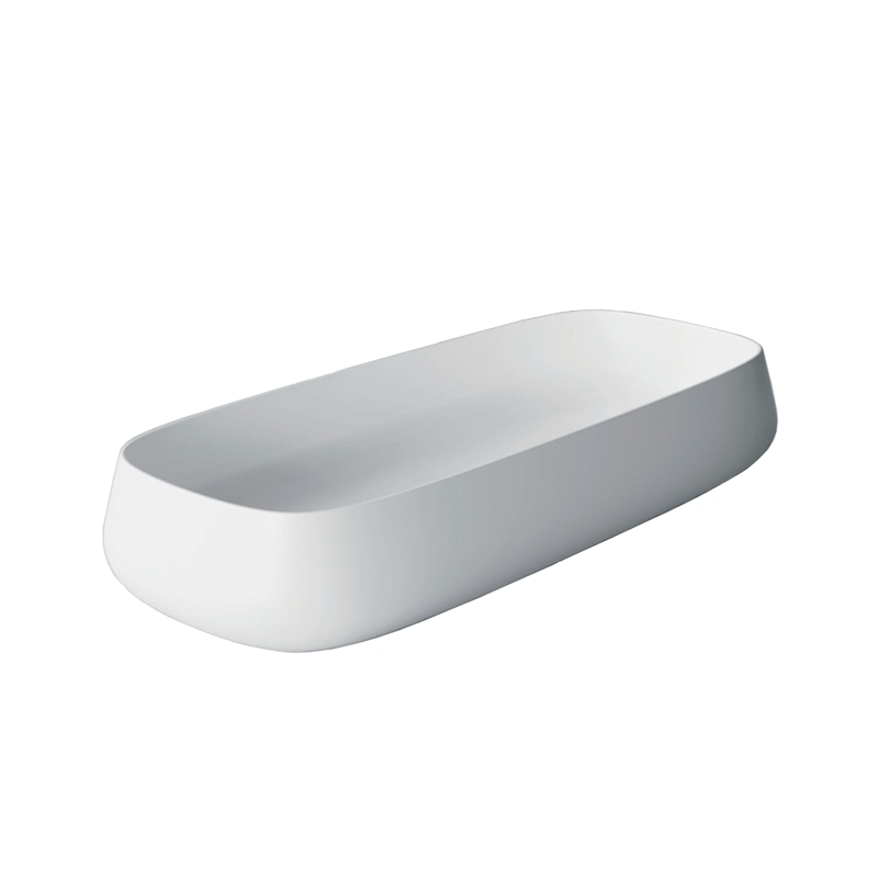 Studio Bagno Nur 80 Bench Basin - Gloss White - NUR80