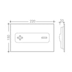 Studio Bagno Oli Oceania Push Plate - Spec