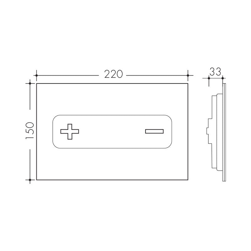 Studio Bagno Oli Oceania Push Plate - Spec