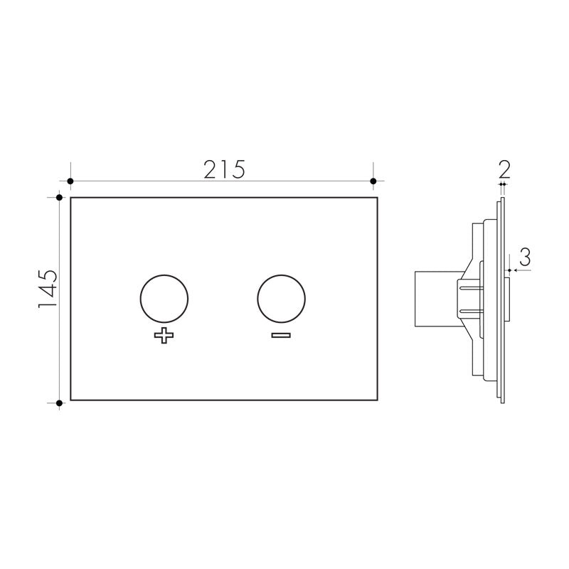 Studio Bagno Oli Blink Push Plate Spec