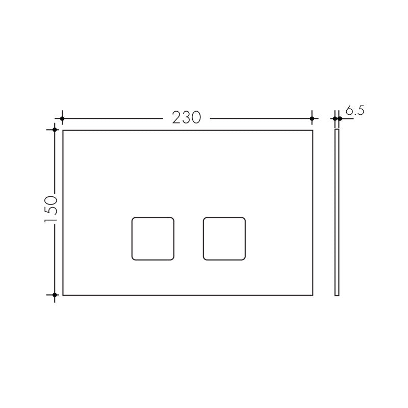Studio Bagno Oli Plain Push Plate Spec