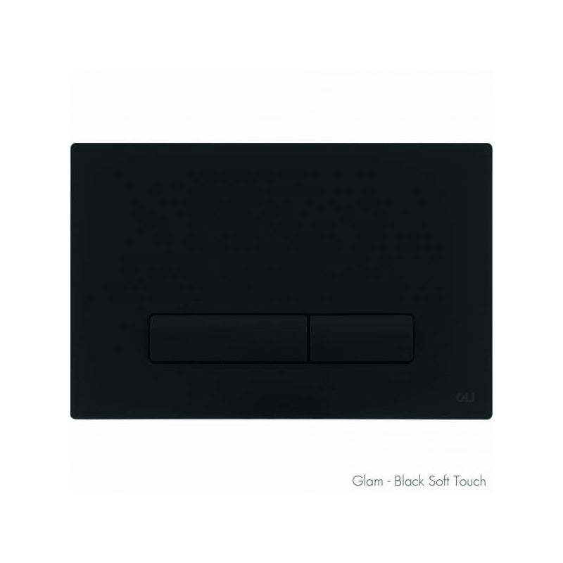 Studio Bagno Oli Glam Push Plate - Black Soft Touch
