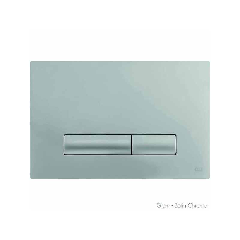 Studio Bagno Oli Glam Push Plate - Satin Chrome