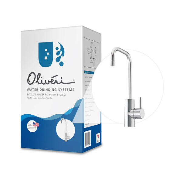 Oliveri Satellite Water Filtration System with Square Goose Neck Filter Tap 