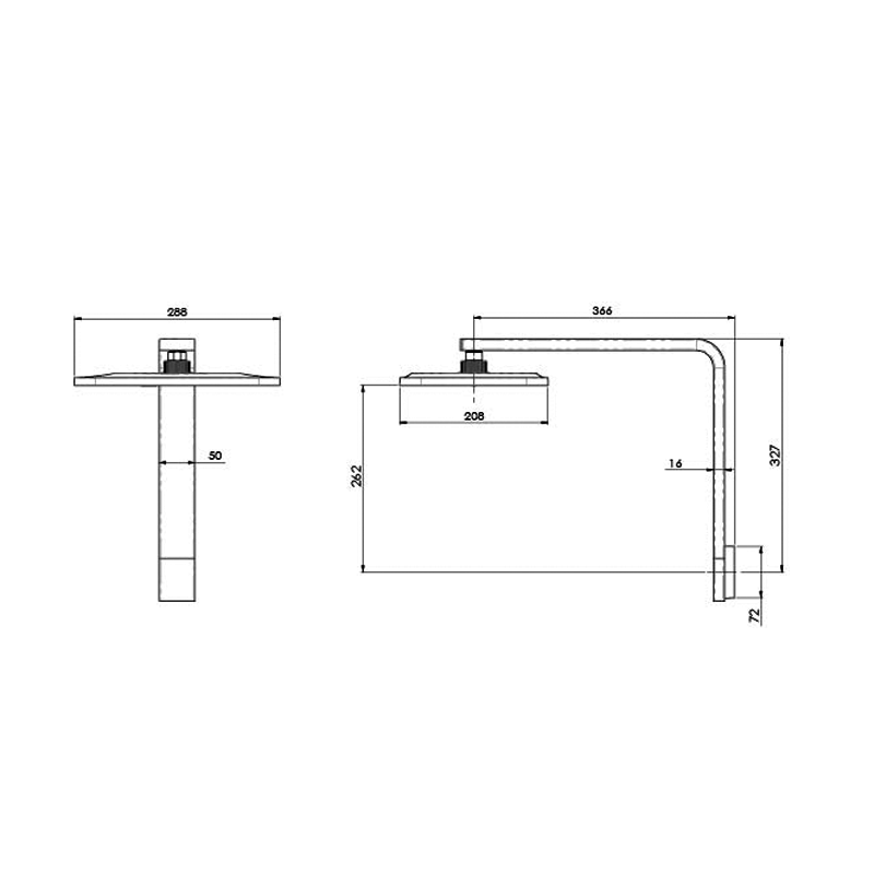 Phoenix NX ORLI with Hydrosense® Shower Arm & Rose - Chrome