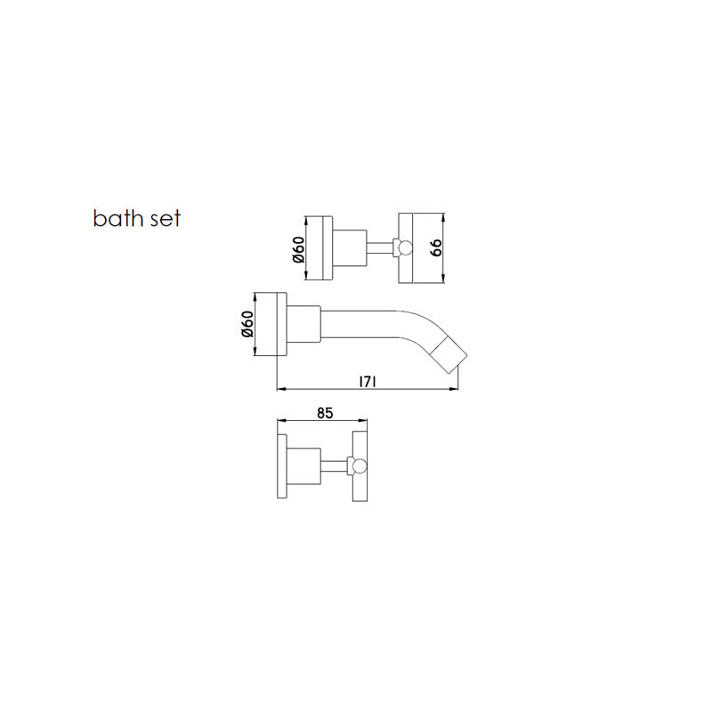 Elson Regatta Basin Set Chrome Spec