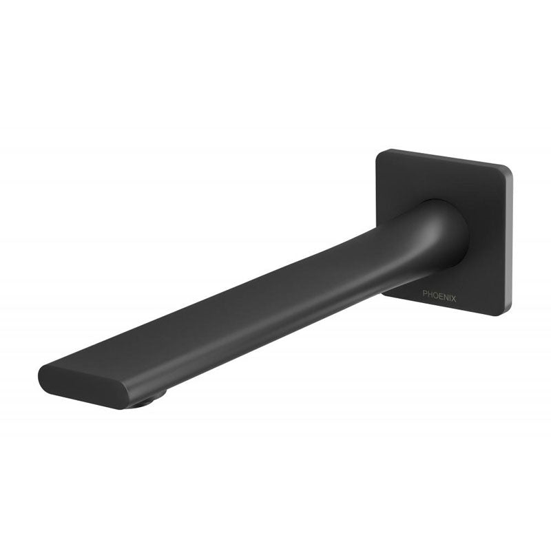 Phoenix Teel Wall Basin Outlet 200mm matte black