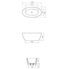 Parisi Ovale 1500 Lucite Acrylic Freestanding Bath