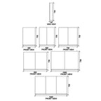 Rifco Platinum Cabinet Double Door Gloss White Sides Specification