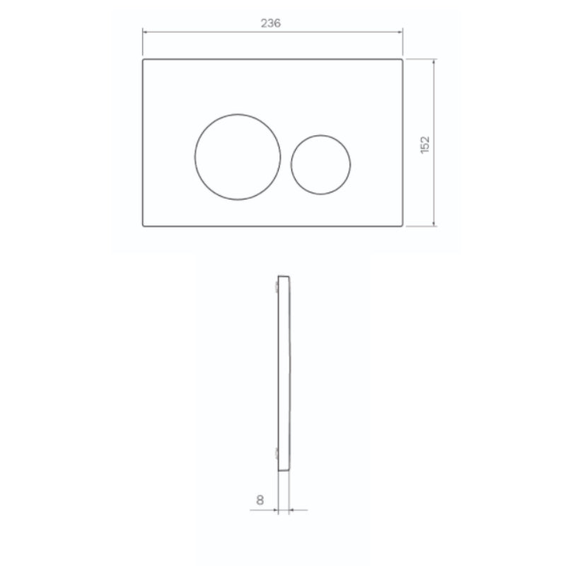 Parisi Tondo Push Panel - Specification