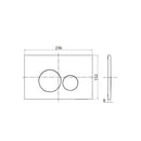 Parisi Mechanical Tondo Push Plate- Matt Black