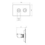 Parisi Pneumatic Twin Button Set - Specification
