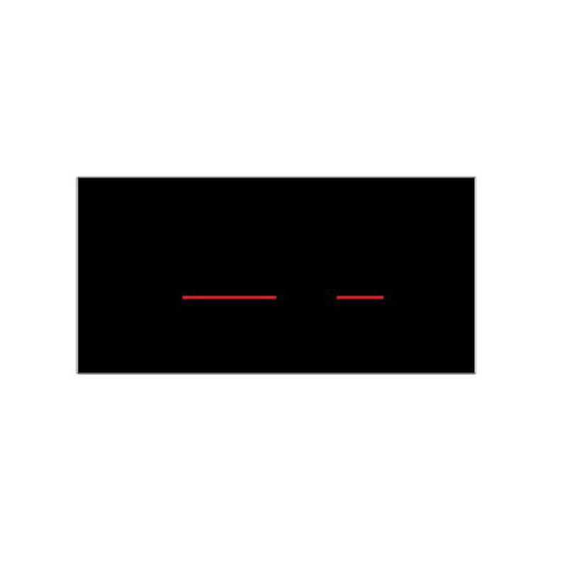Parisi Blade Sensor Function Flush Panel Black Glass
