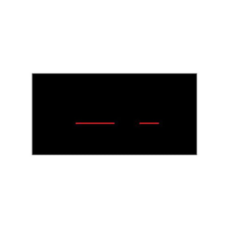 Parisi Blade Sensor Function Flush Panel - Black Glass