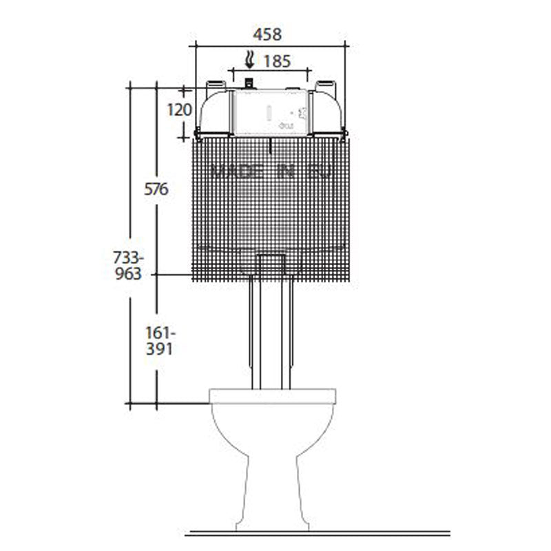 Studio Bagno Manhattan Wall Faced Pan w/ Oli 74 In-wall Cistern